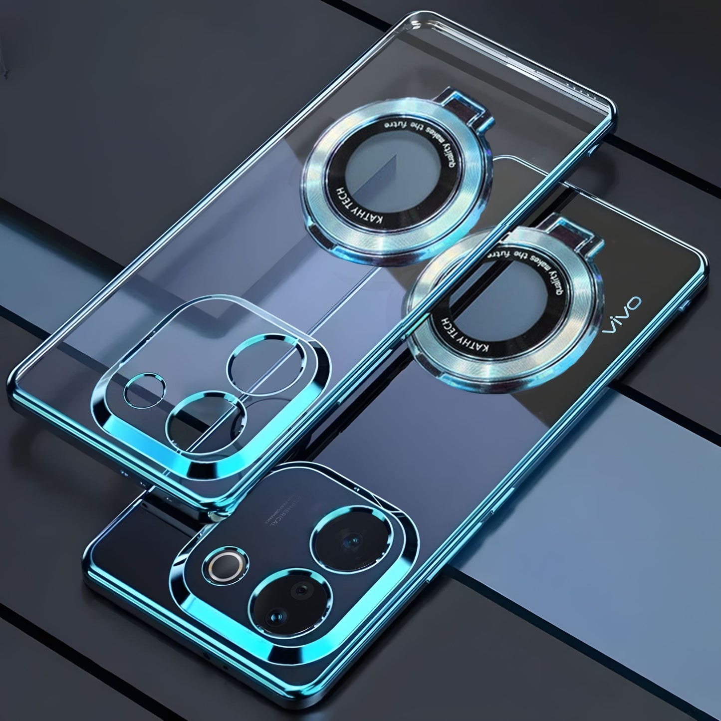 Vivo T3 Pro 5G Magnifier Electroplating Case