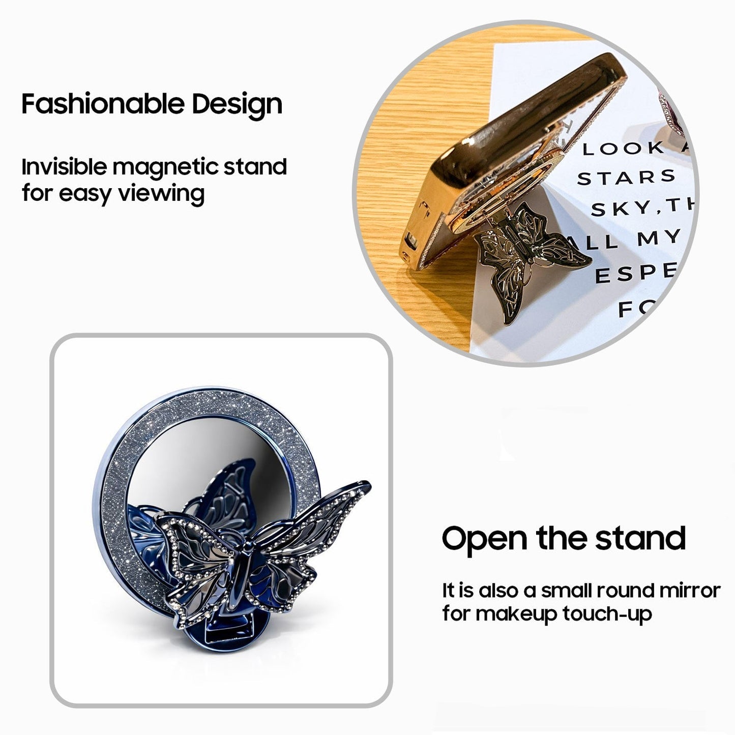 Oppo F31 Pro+ 5G Premium Butterfly Stand Airbags Case