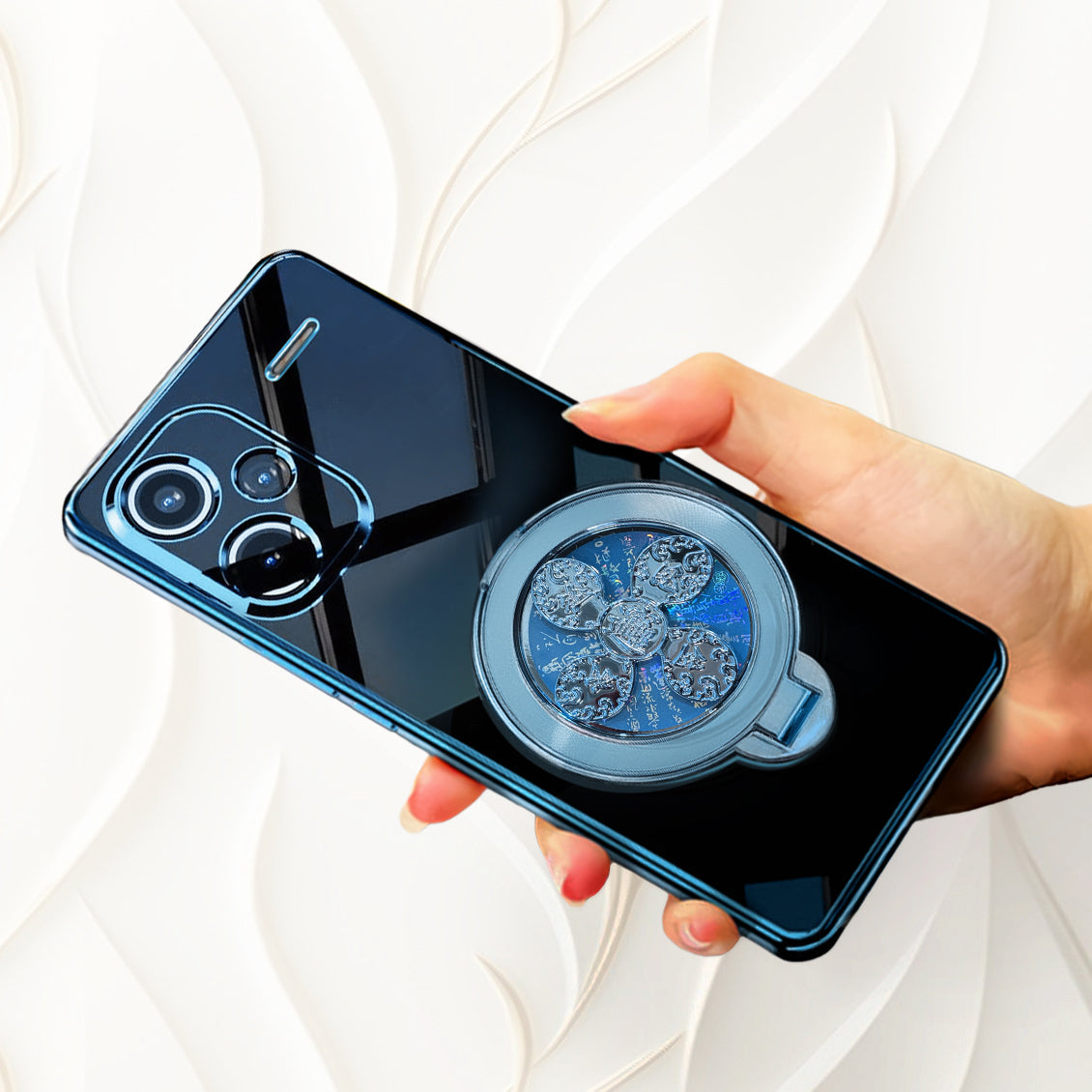 Redmi Note 13 Pro+ 5G Electroplating Reflective Fidget Rotating Back Case