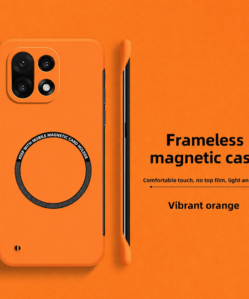 OnePlus 15 5G Frameless Magnetic Wireless Charging Case - Ultra-Slim Clear MagSafe Compatible Cover