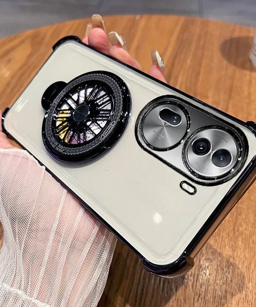 Oppo Reno11 Pro 5G Premium Stress Buster Wheel Rotating Shockproof Airbags Case