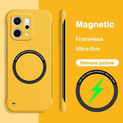 Oppo Reno14 5G Frameless Magnetic Wireless Charging Case — Ultra-Slim Clear MagSafe Compatible Cover