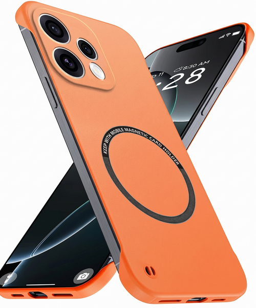 Oppo Reno15 5G Frameless Magnetic Wireless Charging Case — Ultra-Slim Clear MagSafe Compatible Cover