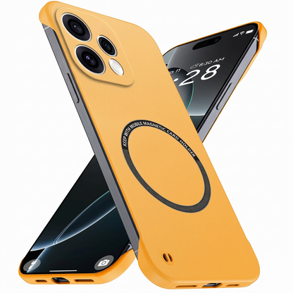 Oppo Reno15 5G Frameless Magnetic Wireless Charging Case — Ultra-Slim Clear MagSafe Compatible Cover