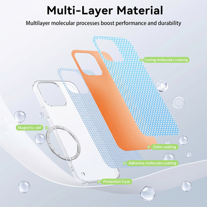 Oppo Reno15 5G Frameless Magnetic Wireless Charging Case — Ultra-Slim Clear MagSafe Compatible Cover
