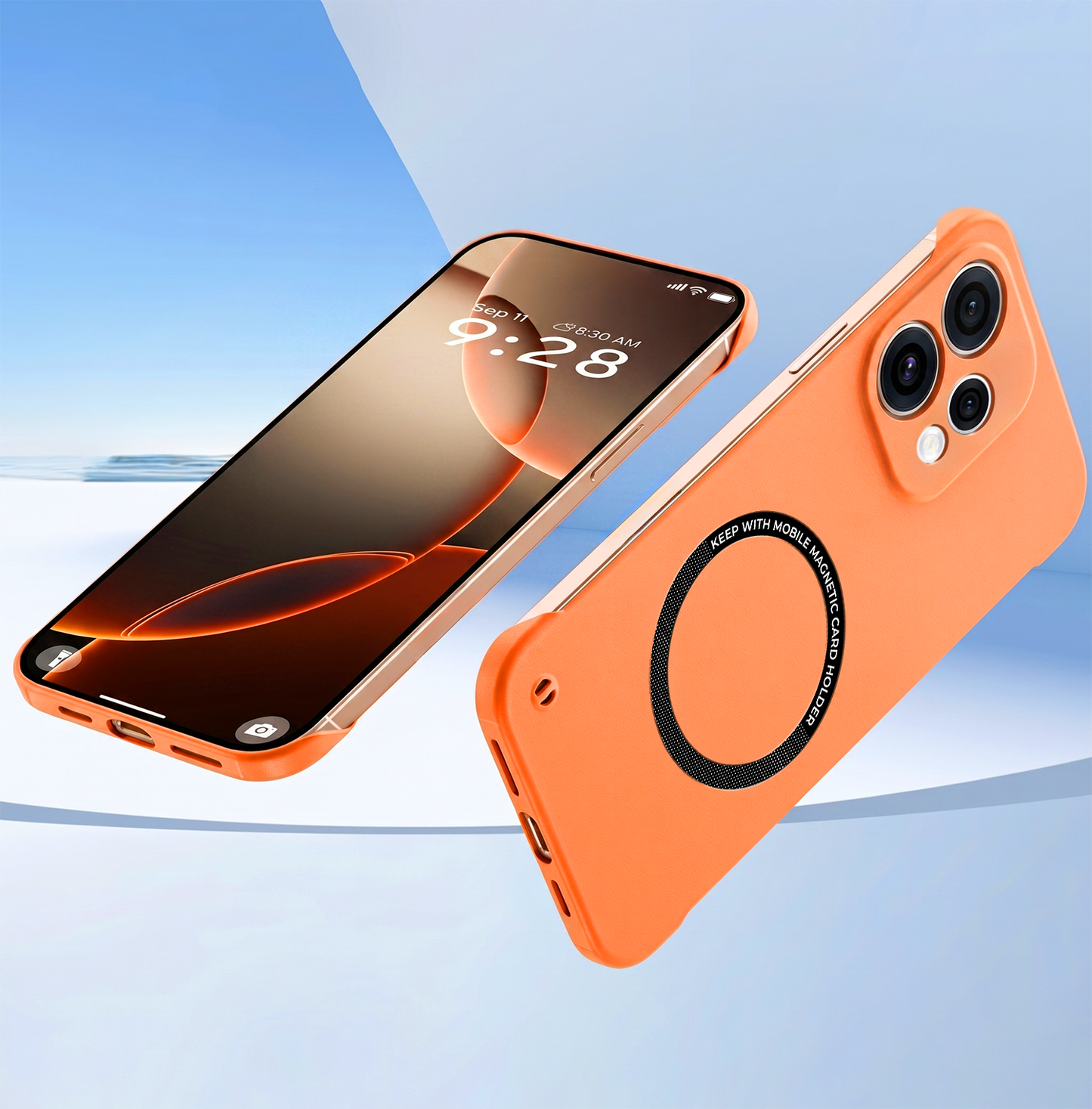 Oppo Reno15 5G Frameless Magnetic Wireless Charging Case — Ultra-Slim Clear MagSafe Compatible Cover
