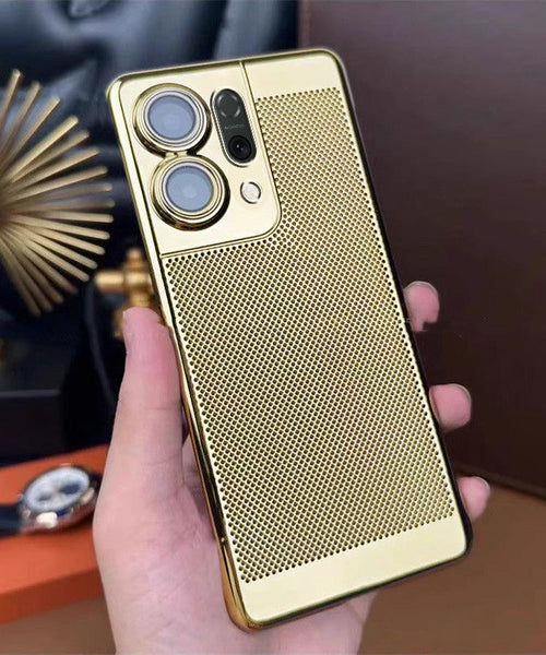 Oppo Reno 14 5G New Mesh Red Electroplated Precision Heat Dissipation Case