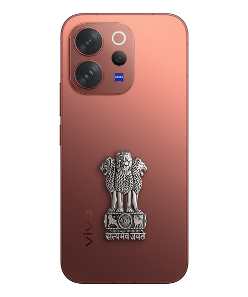 Vivo V70 5G Compatible Satyamev Jayate 3D Metal Emblem Sticker