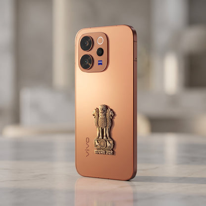 Vivo V70 5G Compatible Satyamev Jayate 3D Metal Emblem Sticker