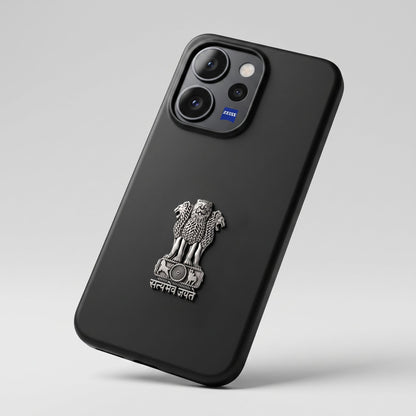Vivo V70 5G Compatible Satyamev Jayate 3D Metal Emblem Sticker