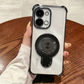 Vivo T5x 5G Luxury Four Corner Invincible Bracket Ring Stand Case